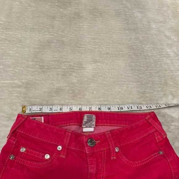 True Religion Womens Pink Skinny Denim Jeans Size 26 26x29 Pants‎ Stretch - Picture 7 of 9